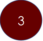 Number 3 embedded in a circle